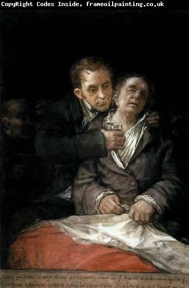 Francisco de goya y Lucientes Self-Portrait with Doctor Arrieta